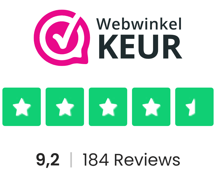 WebwinkelKeur - 9,2 op basis van 184 reviews